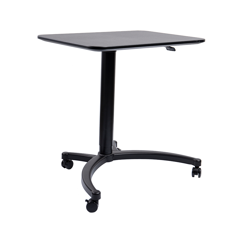 TH-13 (Cat Head Leg Column with Square Panel Column) Pneumatic Height-Adjustable Desk